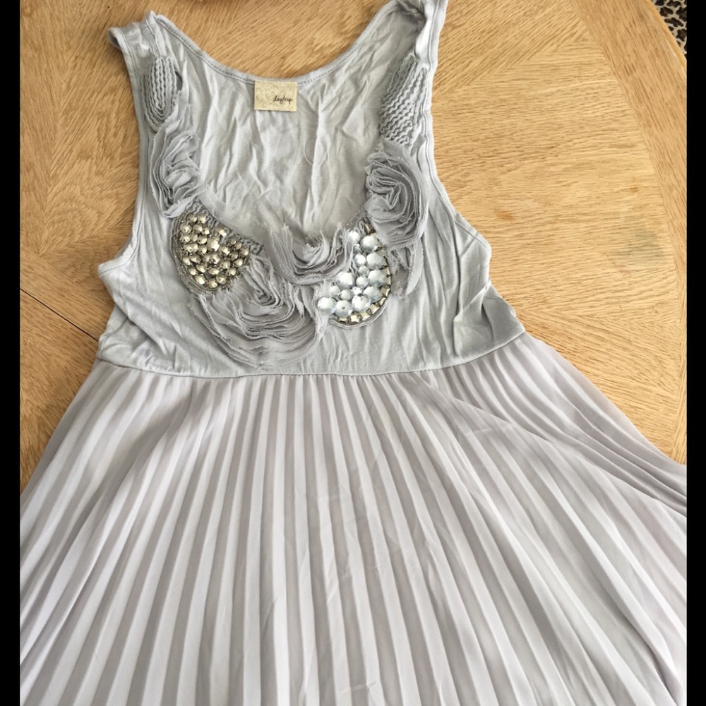 Silver gray top